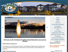 Tablet Screenshot of parkland-edmonton.com